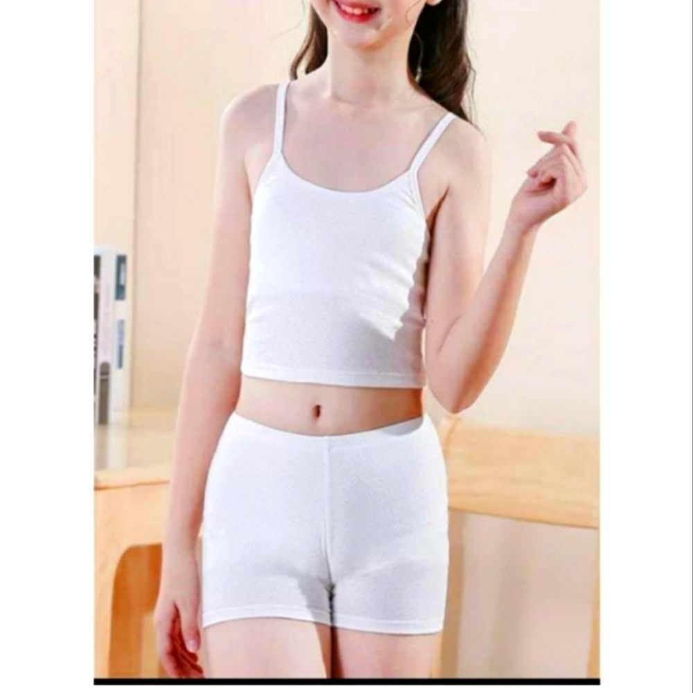 Girls White Underwear Set